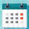 Integrated calendar icon